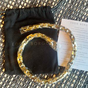 New EDDIE BORGO Gold Supra Link Necklace